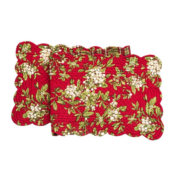 Mistletoe Leaves Table Linens Online