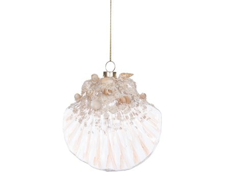 White Scallop Shell Ornament on Sale