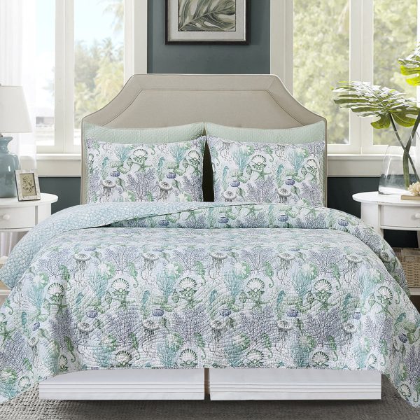 Shoreline Waters Quilt Set Discount