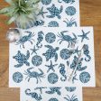 Stamped Seaside Table Linens Hot on Sale