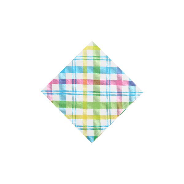 Spring Blossom Plaid Table Linens Supply