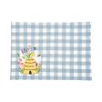 Bee Happy in Blue Table Linens Hot on Sale