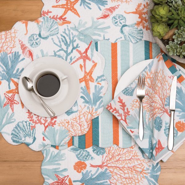 Tangerine Coast Table Linens Hot on Sale