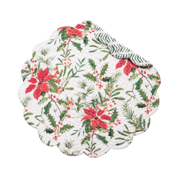 Silvia Poinsettia Table Linens Online Sale