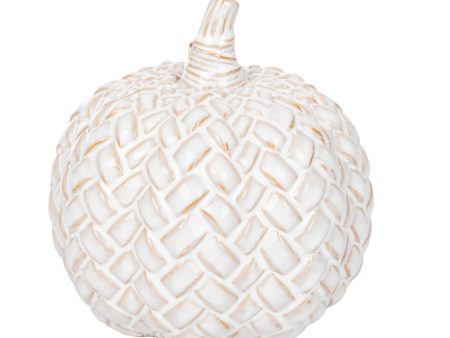 White Resin Pumpkin Figurine Fashion