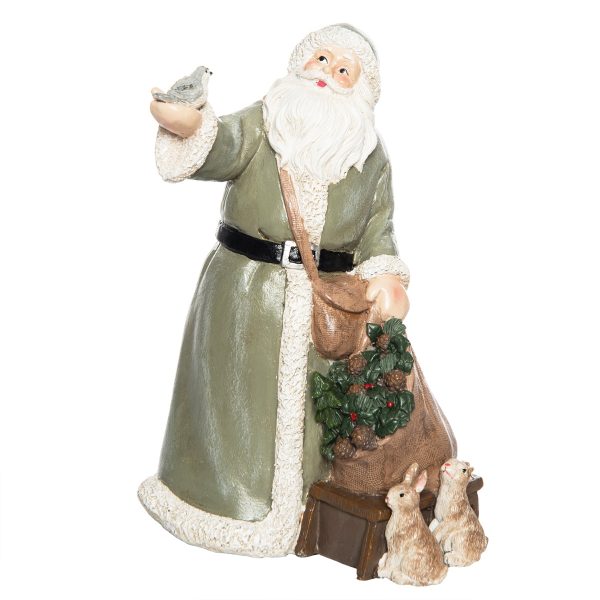 Woodland Santa & Sled Figurine For Cheap