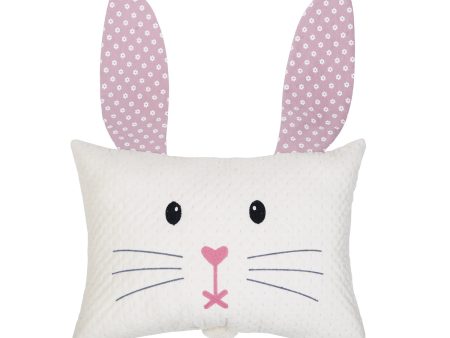 Flop Ears Bunny Pink Pillow Online now