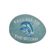 1.75 in. Polyresin Take Me To The Ocean Dolphin Pebble Online Hot Sale