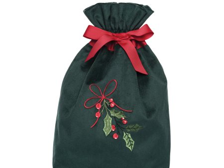 Green Splendor Velvet Gift Bag Online