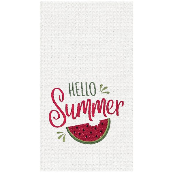 Hello Summer Watermelon Kitchen Towel For Cheap