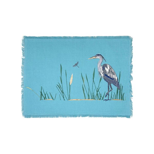 Heron Blue Table Linens For Discount