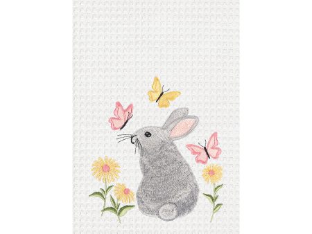 Spring Bunny & Butterflies Kitchen Towel Sale