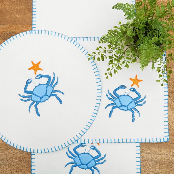 Crab Felt Table Linens Sale