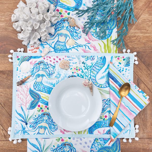 Mermaid Garden Table Linens Online Sale