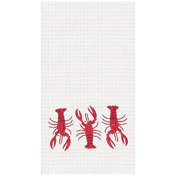 3 Lobsters Kitchen Towel on Sale