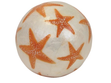 3.5 in. Sea Star Capiz Ball For Cheap