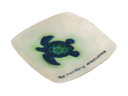 5 in. Capiz Dish Turtley Awesome Design Online Hot Sale