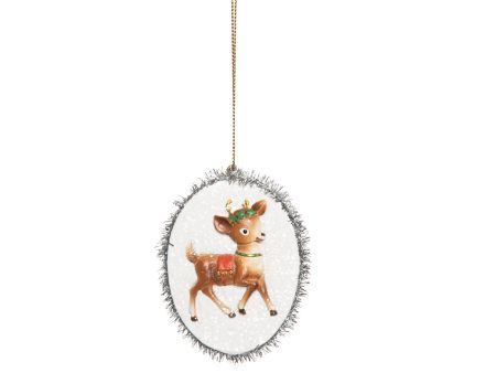 Vintage Reindeer Ornament on Sale