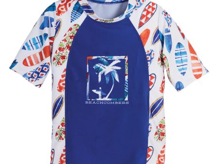 Blue Multi Surf Rashguard Online Sale