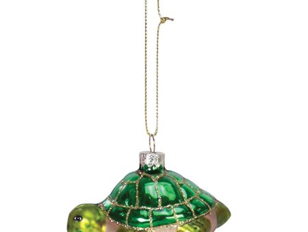 Blown Glass Turtle Ornament on Sale