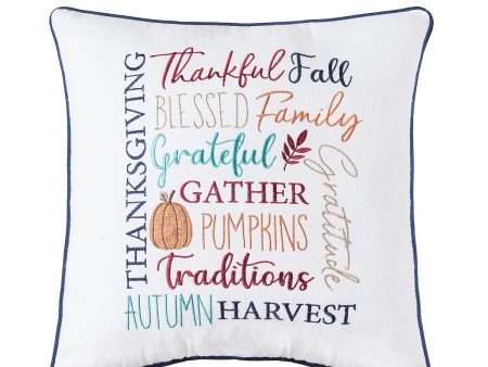 Fall Font Pillow Online now