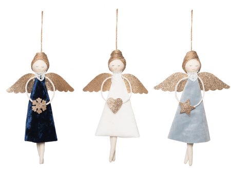 Winter Angels Ornaments, Asst. 3 Hot on Sale