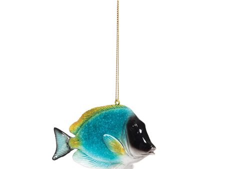 Teal Topical Fish Ornament Discount