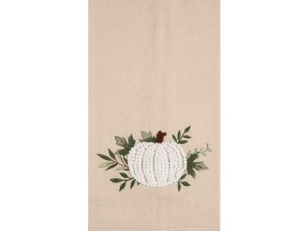 White Pumpkin Botanical Kitchen Towel Sale