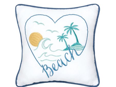 Beach Heart Mini Pillow Hot on Sale