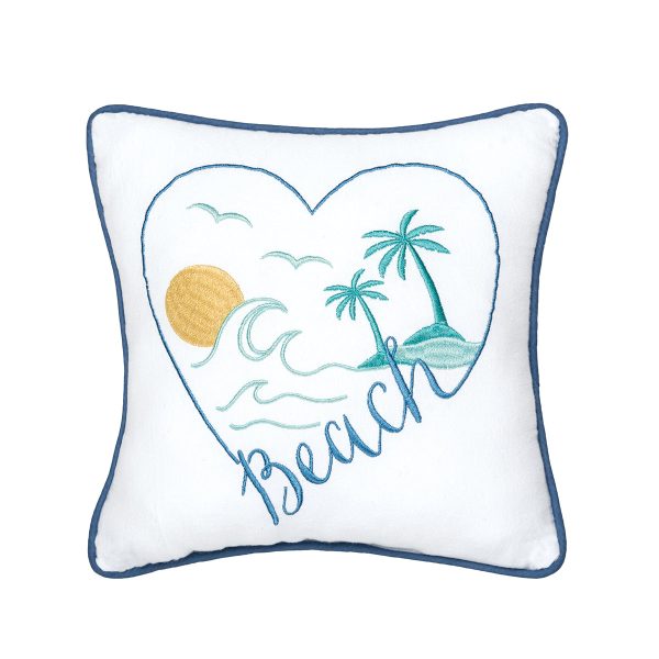 Beach Heart Mini Pillow Hot on Sale