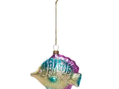 Blue & Yellow Fish Ornament Fashion