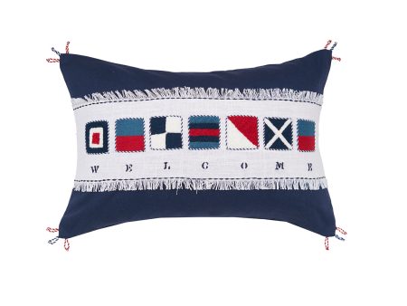 Nautical Flag Pillow Discount