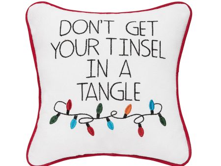 Tinsel In A Tangle Mini Pillow Online