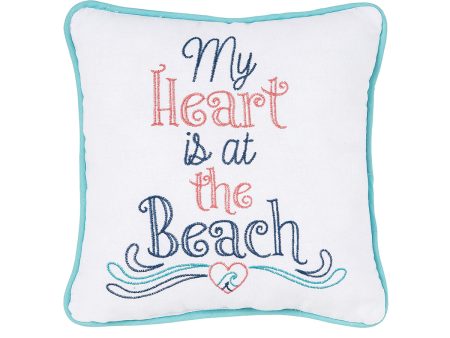 Heart At The Beach Mini Pillow Fashion