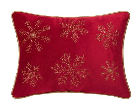 Gold Snowflake Pillow Discount