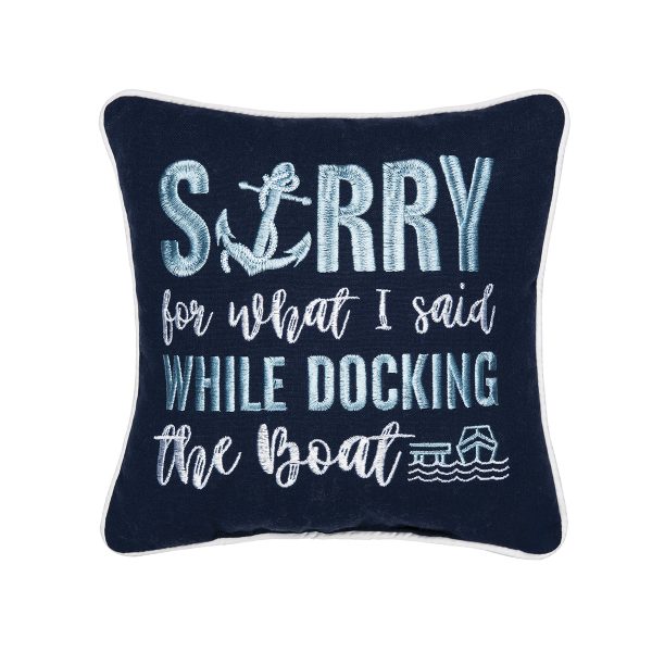 Docking The Boat Mini Pillow Online