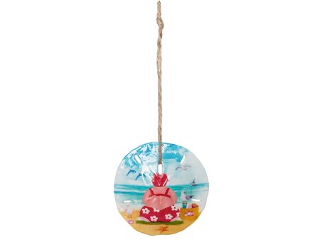 Bikini Lady Sand Dollar Ornament Hot on Sale