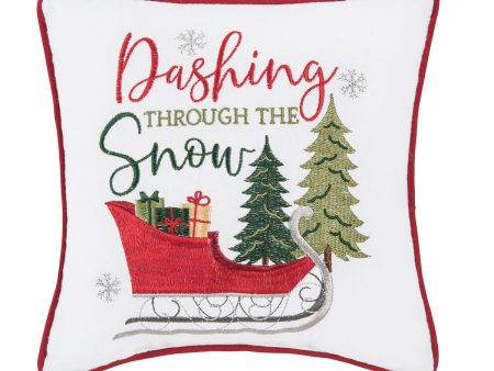 Dashing Through The Snow Mini Pillow on Sale