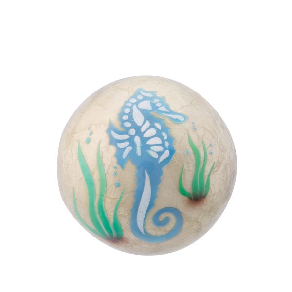 Capiz Ball with Blue Seahorse Online now