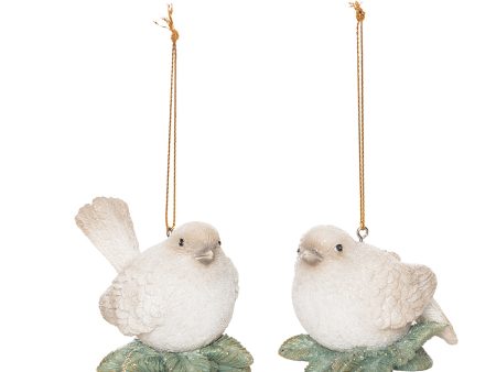 Winter Birds Ornaments, Asst. 2 For Discount