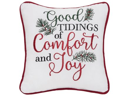 Tidings of Comfort & Joy Mini Pillow Online now