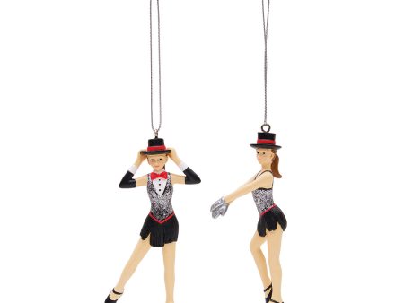 Tap Dancer Ornaments, Asst. of 2 Online Hot Sale