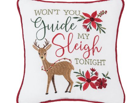 Guide My Sleigh Mini Pillow Sale