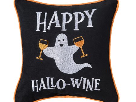 Happy Hallo-Wine Mini Pillow Hot on Sale