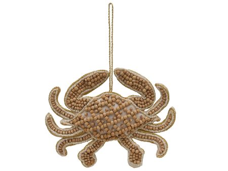 Wood Bead Crab Ornament For Cheap