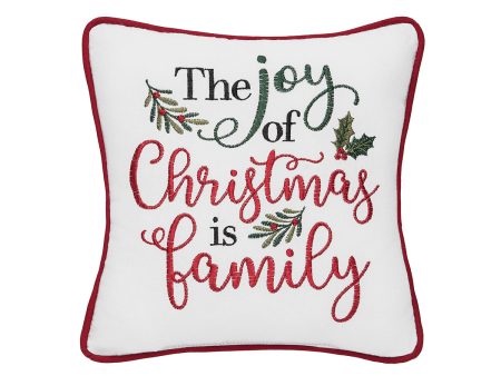 Joy of Christmas Family Mini Pillow Online Hot Sale