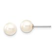 14k White Gold 6 - 7mm Saltwater Akoya Pearl Earrings Cheap