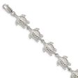 Sterling Silver Sea Turtles Bracelet Discount