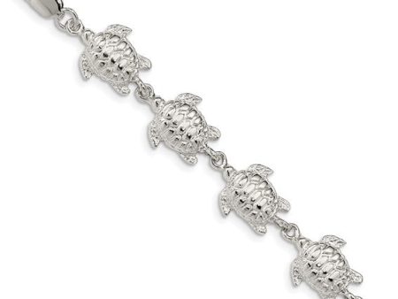 Sterling Silver Sea Turtles Bracelet Discount