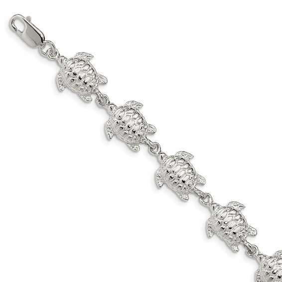 Sterling Silver Sea Turtles Bracelet Discount